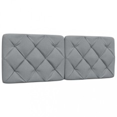 Gossi perna tablie de pat, gri deschis, 120 cm, material textil