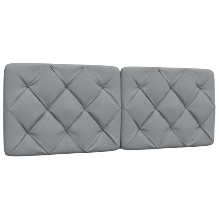 vidaXL Pernă tăblie de pat, gri deschis, 120 cm, material textil 4019212