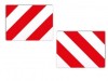 Set 2 Plăci Aluminiu Gabarit Depășit, Reflectorizante, Hasurate, 423x423mm, Tuning Auto Exterior