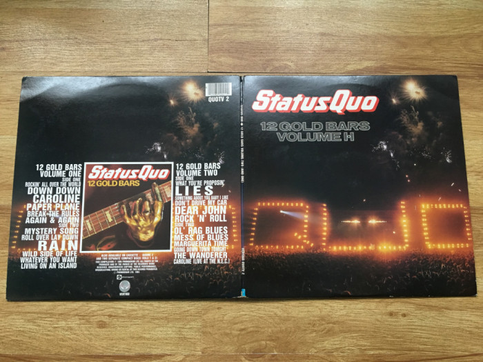 STATUS QUO - 12 GOLD BARS VOLUME 1 + 2 (2LP, 2 Viniluri,1984,vertigo,UK) vinyl