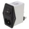 Conector alimentare AC C14, 2A 250VAC