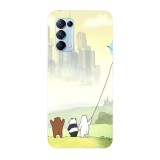 Husa compatibila cu Oppo A54 5G model The Three Bears kiting, Silicon, TPU, Viceversa, Transparent, Carcasa