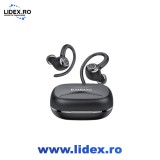 Casti Bluetooth 5.3, Sport, Jesebang, microfon HD, sunet de calitate superioara, 40 de ore de redare, design confortabil, afisaj LED dual, impermeabil
