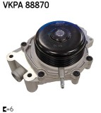 SKF VKPA 88870 Pompă de apă, răcire motor