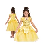 Costum carnaval pentru copii printesa Belle Deluxe, marime M ( 7-8 ani)