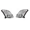 Set faruri tuning SUZUKI SWIFT (SG), 03.2005-09.2010, lense; cu LED parking light; H1+H1; manual; crom; TUNING; halogen,