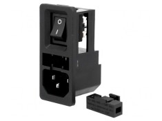 Conector Alimentare AC Tată 10A 250VAC IEC 60320