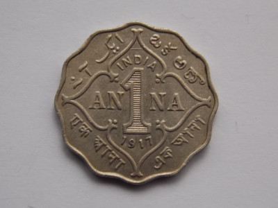 1 ANNA 1917 INDIA BRITANICA-XF foto