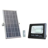 Cumpara ieftin Proiector LED 12W cu panou solar, acumulator si telecomanda, lumina alba rece, 800 lumeni, 6000K