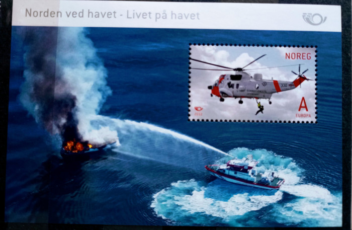 Norvegia 2012 vapoare,elicopter bloc nestampilat