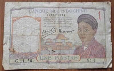 1 piastre ND Indochina foto