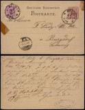 Germany 1877 Uprated postal stationery Bremen to Burgdorf Switzerland D.282
