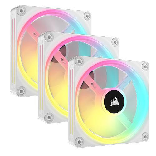 Vent CR iCUE LINK QX120 RGB WHITE TRP