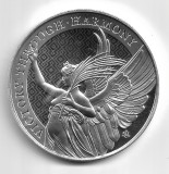 Marea Britanie - Virtutile Reginei - 2022 VICTORY THROUGH HARMONY - 5OZ .999 Fine Silver 5 Pounds