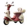 Motociclet&Auml; electric&Auml; cu 3 roti, flippy, acumulator &Atilde;ncarcare, anti-rasturnare, lumini, sunete, baterie 6v 7ah, telecomanda, 95x67x36cm, rosu