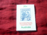Timbru Australia 1978 - Pasare - Expozitie Fil;atelica, Nestampilat