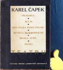 Teatru Talharul R.U.R. Din viata insectelor Reteta Makropolos Mama Karel Capek foto
