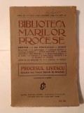Biblioteca Marilor Procese: Procesul Livescu: Fraudele dela Teatrul Național din București (ilustrații de A. Murnu)