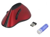Mouse optic roșu fără fir 5 butoane USB, Logilink