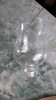 Sticla Lampa Gaz, Veioza Antica - H 15.5cm, Baza 5cm, Varf 8.5cm