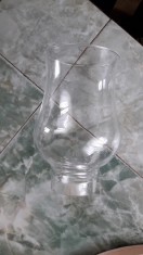 STICLA PENTRU LAMPA PE GAZ , INALTIME 15,5 CM , DIAMETRUL JOS LA BAZA 5 CM , DIAMETRUL SUS LA VARF 8,5 CM foto