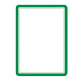 Buzunar magnetic DJOIS A4 ramă verde set 2 bucăți