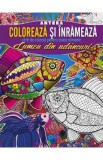 Coloreaza si inrameaza: Lumea din adancuri