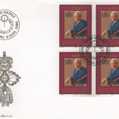Liechtenstein 1986 - Prince Franz Joseph II, 1906-1989, de 4 pe FDC