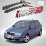 Cumpara ieftin Ștergătoare Skoda Fabia I (6Y2) (1999&ndash;2008) | Set Față Flat &ndash; TeamCar&reg;