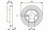 Disc frana SSANGYONG KYRON (2005 - 2016) BOSCH 0 986 479 C31