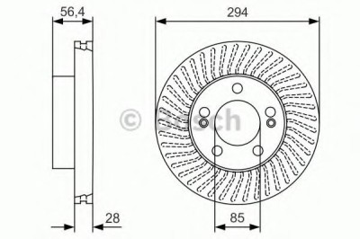 Disc frana SSANGYONG REXTON (GAB) (2002 - 2012) BOSCH 0 986 479 C31 foto