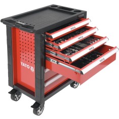 Yato YT-55300 - Dulap pentru scule 765x465x975 mm 6 compartimente 177 scule incluse banc de lucru