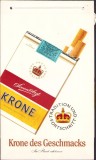 PG32 Pungă din h&acirc;rtie cu reclamă la țigări &bdquo;Krone&rdquo;