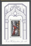 Germany Bundes 1977 Christmas Religion perf. sheet Mi.B15 MNH DA.160, Nestampilat