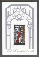 Germany Bundes 1977 Christmas Religion perf. sheet Mi.B15 MNH DA.160