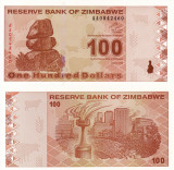 ZIMBABWE 100 dollars 2009 UNC!!!