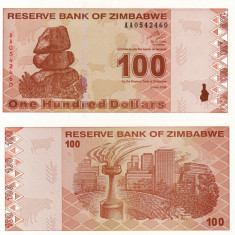 ZIMBABWE 100 dollars 2009 UNC!!!