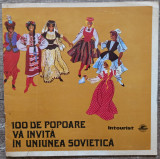 100 de popoare va invita in Uniunea Sovietica// brosura Intourist