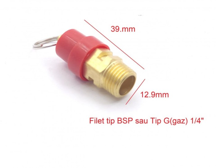 Supapă de siguranță pentru compresor de 1/4 &quot; 8-12bar NR.572