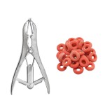 Cleste castrare cu inel pentru bovine, ovine, porci Breckner Germany