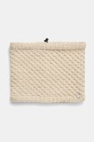 Roxy fular impletit Blizzard femei, culoarea bej, neted, ERJAA04286