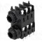 Conector jack, Jack 6,3mm, 3 contacte, mama, CLIFF - FCR1124