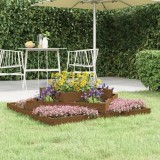 Cumpara ieftin Jardinieră, maro miere, 112x112x27 cm, lemn masiv de pin