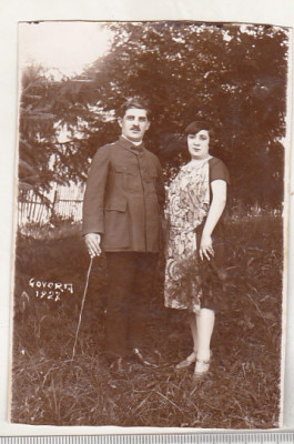 bnk foto Militar cu sotie - Govora 1927 foto