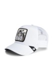Goorin Bros șapcă de baseball din amestec de bumbac Tiger Trucker culoarea alb, 101-2460