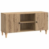 vidaXL Cabinet TV Stejar Artizanal 102 x 34,5 x 50 cm Lemn prelucrat 894244