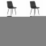 Set 6 scaune dining Artool Lava, catifea neagra, picioare metalice, 43x51x90 cm