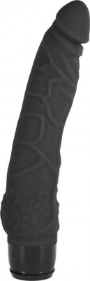 Vibrator Slim, 7 Moduri Vibratii, Silicon, Negru, 21cm foto
