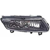 Proiector ceata VW Polo, 2009-2014 si Polo 2014-2017 Model Blue GT, R-Line, partea Stanga, negru, cu becuri, tip bec H8, cu lumini pentru curbe, Hella, Aftermarket