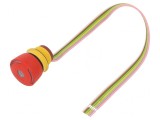 Comutator de Siguranță LED Roșu 22mm 2NC NO